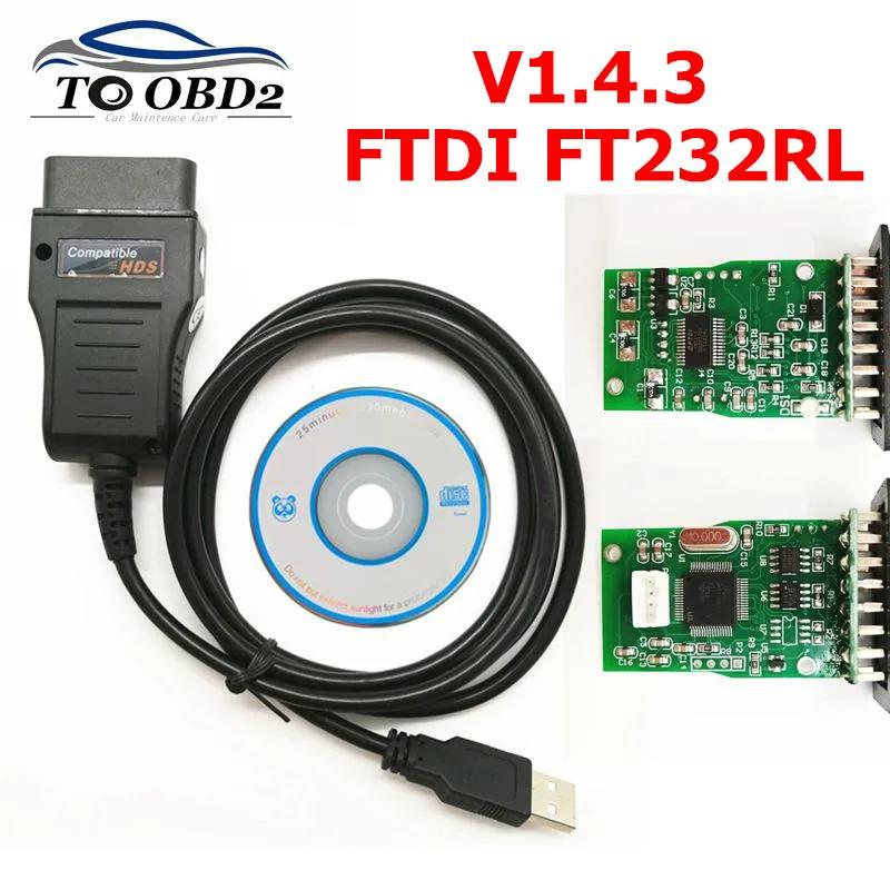  Ƽ ȥ HDS USB ̺  ̺ Ʈ  V1.4.3 FTDI FT232RL Ĩ ڵ OBD2 HDS ̺